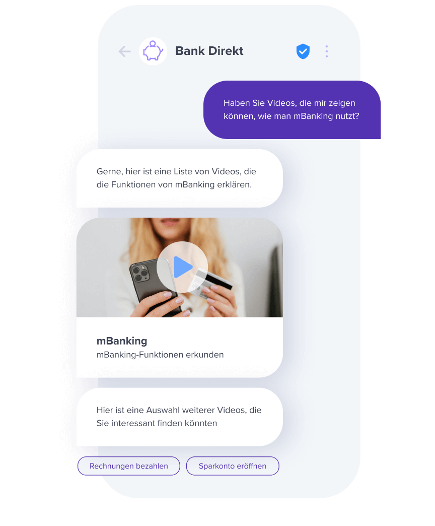 RCS Handset Beispiel Bank Finanzwesen