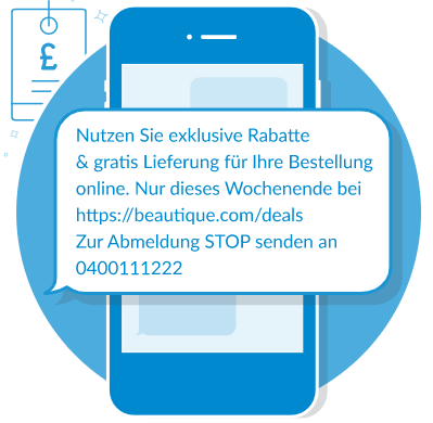 SMS Marketing Beispiel Esendex